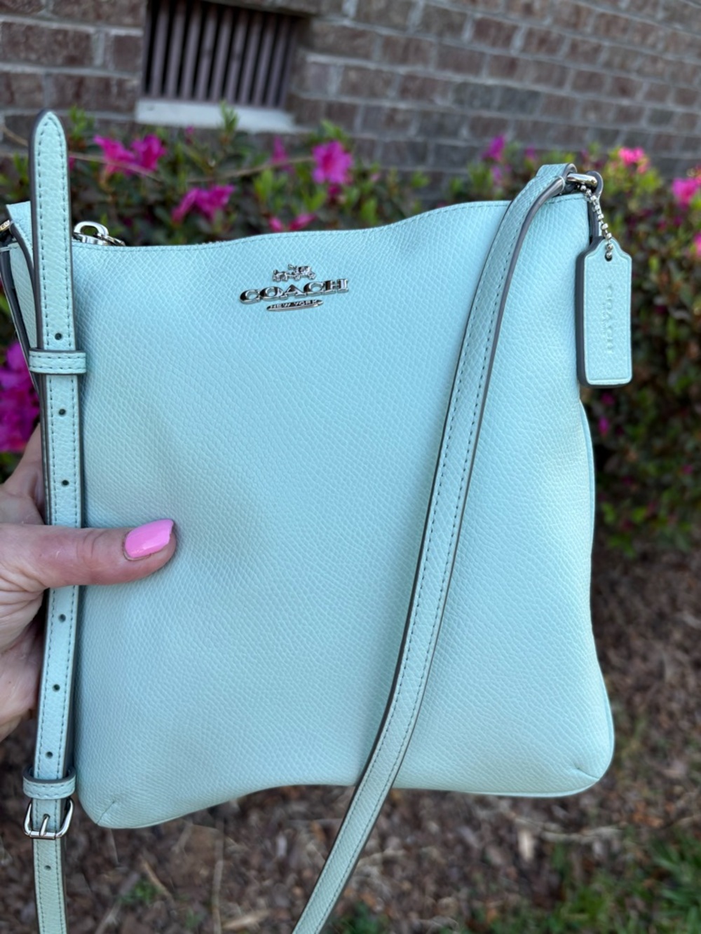 Coach Mint Leather Y2k Crossbody NWT